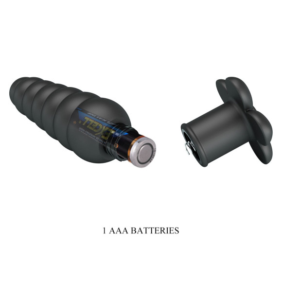 Черный анальный вибростимулятор Imron - 11 см. Черный анальный вибростимулятор Imron - 11 см.