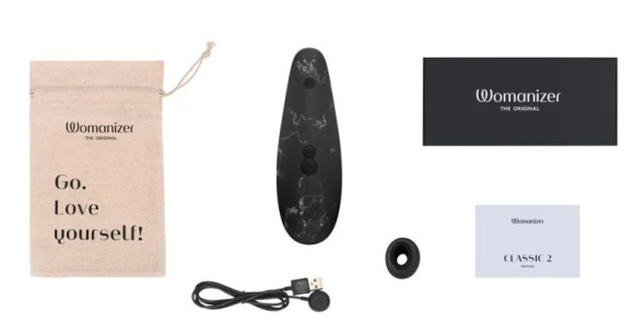 Черный бесконтактный клиторальный стимулятор Womanizer Marilyn Monroe Special Edition Черный бесконтактный клиторальный стимулятор Womanizer Marilyn Monroe Special Edition