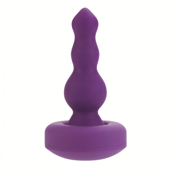 Фиолетовый трехуровневый анальный плаг с 10 функциями - 13 см. Фиолетовый трехуровневый анальный плаг с 10 функциями - 13 см.