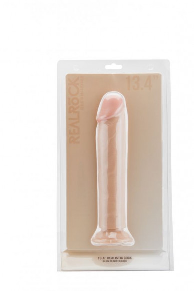 Телесный фаллоимитатор-гигант Realistic Cock 13,4 Inch No Scrotum - 34 см. Телесный фаллоимитатор-гигант Realistic Cock 13,4 Inch No Scrotum - 34 см.