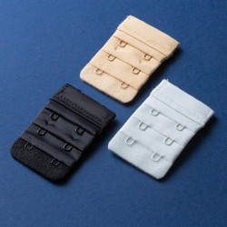 Набор из 3 разноцветных удлинителей для бюстгальтера шириной в 2 крючка Набор из 3 разноцветных удлинителей для бюстгальтера шириной в 2 крючка