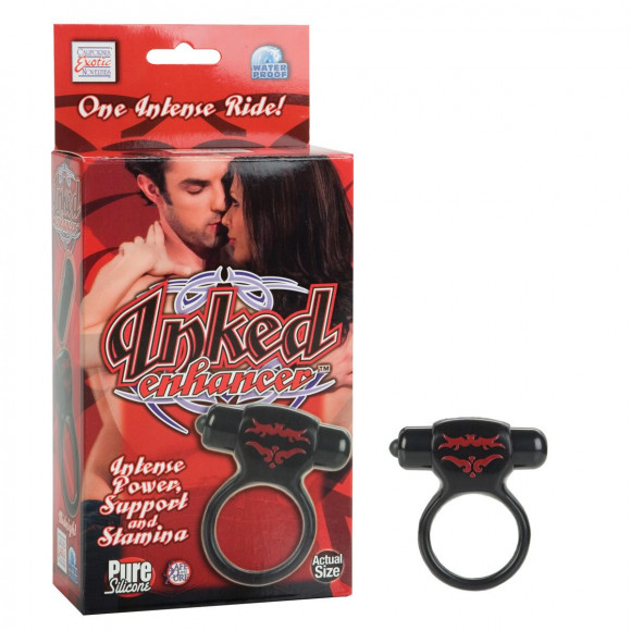 Черное виброколечко Inked Черное виброколечко Inked