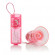 Розовая анальная пробка с вибрацией - 9 см.