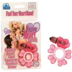 Розовое эрекционное кольцо с вибрацией PASSION HEART Розовое эрекционное кольцо с вибрацией PASSION HEART