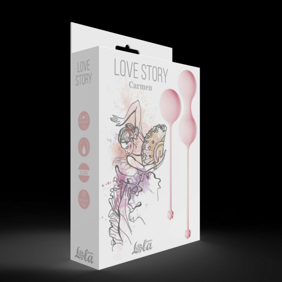 Набор розовых вагинальных шариков Love Story Carmen Набор розовых вагинальных шариков Love Story Carmen