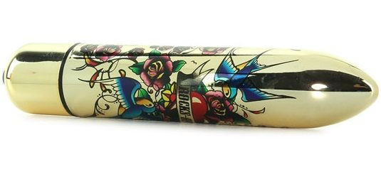 Золотистый вибратор If You Love Me - 16 см. Золотистый вибратор If You Love Me - 16 см.