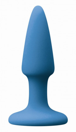 Голубая анальная мини-пробка Mini Plug - 9 см. Голубая анальная мини-пробка Mini Plug - 9 см.