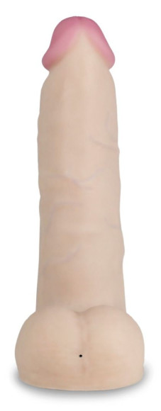 Телесный перезаряжаемый вибратор-реалистик из неоскин - 22 см. Телесный перезаряжаемый вибратор-реалистик из неоскин - 22 см.