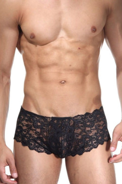 Мужские кружевные трусики-шорты Мужские кружевные трусики-шорты