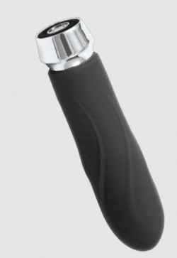 Черная вибропуля DORR Diamond - 10 см.