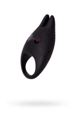Чёрное эрекционное виброкольцо Erotist из силикона Чёрное эрекционное виброкольцо Erotist из силикона