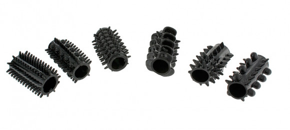 Набор из 6 чёрных насадок POWER PENIS SLEEVE SET 