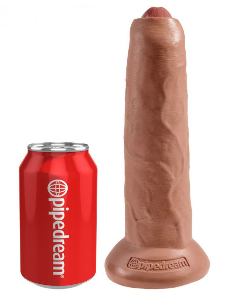 Кофейный необрезанный фаллоимитатор на присоске 9 Uncut Cock - 25,4 см. Кофейный необрезанный фаллоимитатор на присоске 9 Uncut Cock - 25,4 см.