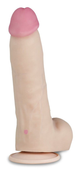 Телесный перезаряжаемый вибратор-реалистик из неоскин - 22,5 см. Телесный перезаряжаемый вибратор-реалистик из неоскин - 22,5 см.