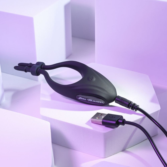 Черное эрекционное вибролассо Perfect Fit