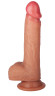 Телесный реалистичный фаллоимитатор из двухслойного силикона - 21,5 см. Телесный реалистичный фаллоимитатор из двухслойного силикона - 21,5 см.