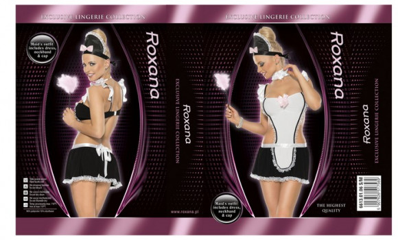 Костюм застенчивой горничной из 3 предметов