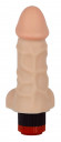 Телесный реалистичный вибратор с мошонкой - 16,5 см. Телесный реалистичный вибратор с мошонкой - 16,5 см.