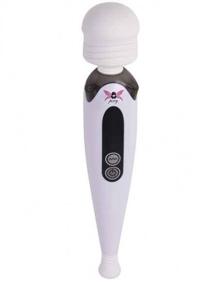 Белый, работающий от сети вибромассажёр Pixey Wand Future - 26,5 см.