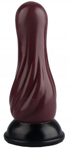 Коричневая анальная втулка с круглой головкой - 17,5 см. Коричневая анальная втулка с круглой головкой - 17,5 см.