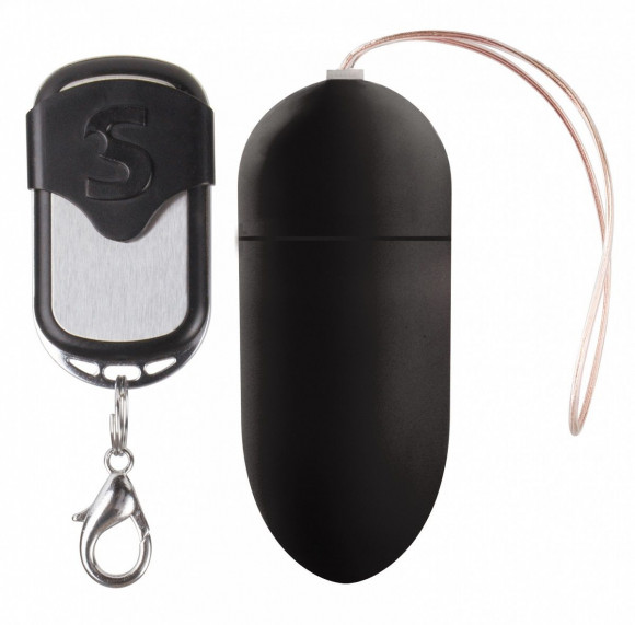 Чёрное перезаряжаемое виброяйцо с ДУ Rechargeable Vibrating Egg Чёрное перезаряжаемое виброяйцо с ДУ Rechargeable Vibrating Egg