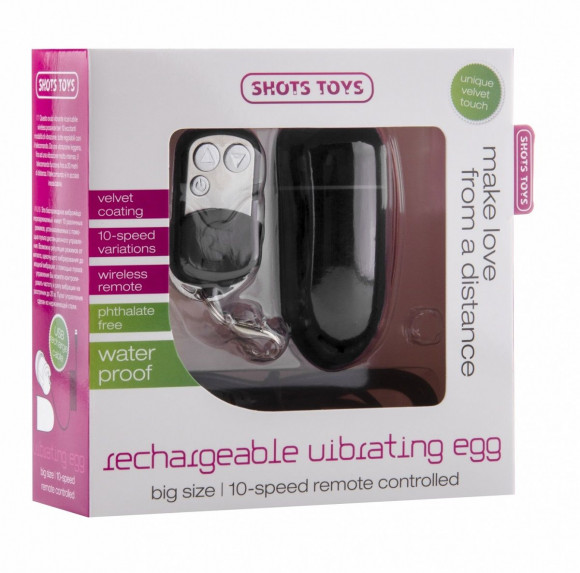 Чёрное перезаряжаемое виброяйцо с ДУ Rechargeable Vibrating Egg Чёрное перезаряжаемое виброяйцо с ДУ Rechargeable Vibrating Egg