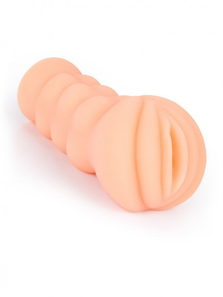 Телесный мастурбатор-вагина с эрекционными кольцами в комплекте Телесный мастурбатор-вагина с эрекционными кольцами в комплекте