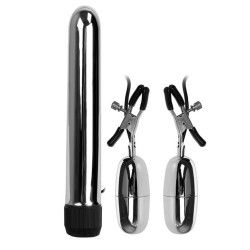 Набор из вибратора и вибростимуляторов для груди