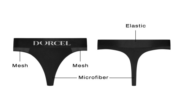 Черные трусики для ношения клиторального стимулятора Panty Lover - size L