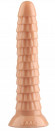 Телесный рельефный фантазийный фаллоимитатор - 26,5 см. Телесный рельефный фантазийный фаллоимитатор - 26,5 см.