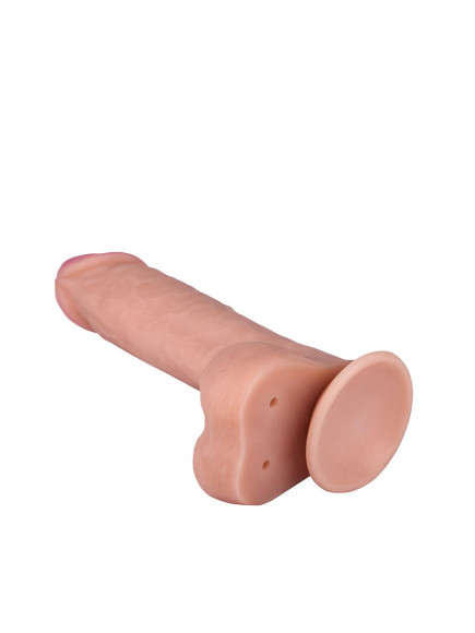 Фаллоимитатор на присоске из реалистичного материала неоскин - 21 см. Фаллоимитатор на присоске из реалистичного материала неоскин - 21 см.