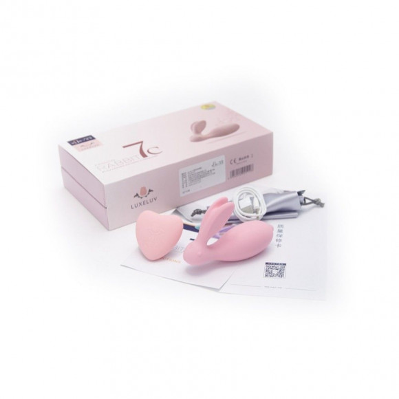 Нежно-розовый мини-вибратор в форме зайчика с пультом ДУ Нежно-розовый мини-вибратор в форме зайчика с пультом ДУ