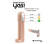 Телесная насадка-удлинитель со вставкой размера L - 16 см.