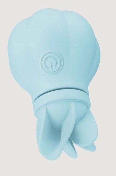 Голубой стимулятор клитора с 5 насадками Caress Голубой стимулятор клитора с 5 насадками Caress