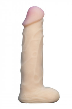 Телесная насадка Harness из неоскин с мошонкой - 18 см. Телесная насадка Harness из неоскин с мошонкой - 18 см.