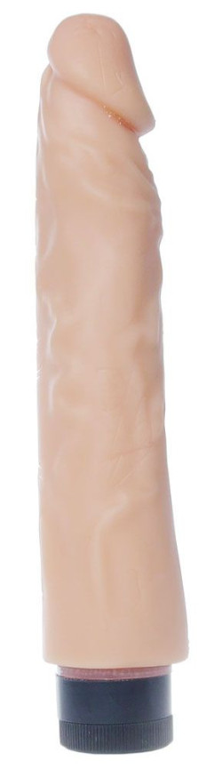 Телесный вибратор Real Skin - 23 см. Телесный вибратор Real Skin - 23 см.