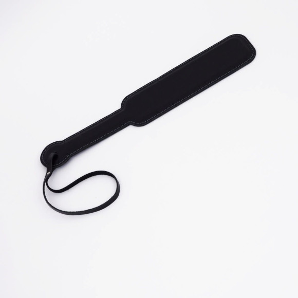 Черный кожаный паддл - 40 см.