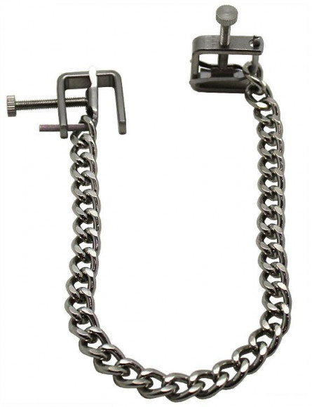 Серебристые винтовые зажимы для груди