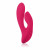 Красный перезаряжаемый вибратор со стимуляцией клитора Silhouette S17