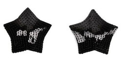 Черные пэстисы-звездочки с пайетками Черные пэстисы-звездочки с пайетками