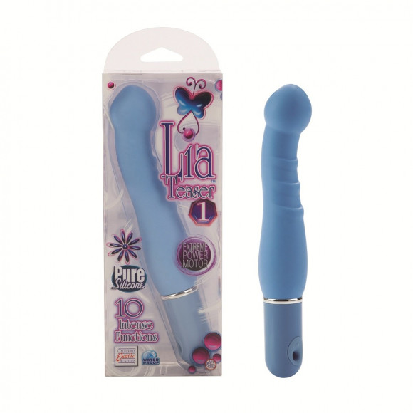 Голубой вибромассажёр Lia Teaser 1 - 16 см. Голубой вибромассажёр Lia Teaser 1 - 16 см.