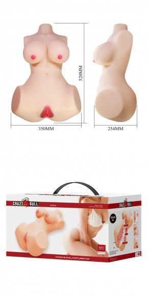 Мастурбатор-торс Aveline с 2 любовными тоннелями Мастурбатор-торс Aveline с 2 любовными тоннелями