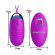 Лиловое ребристое виброяичко с пультом ДУ Jessica