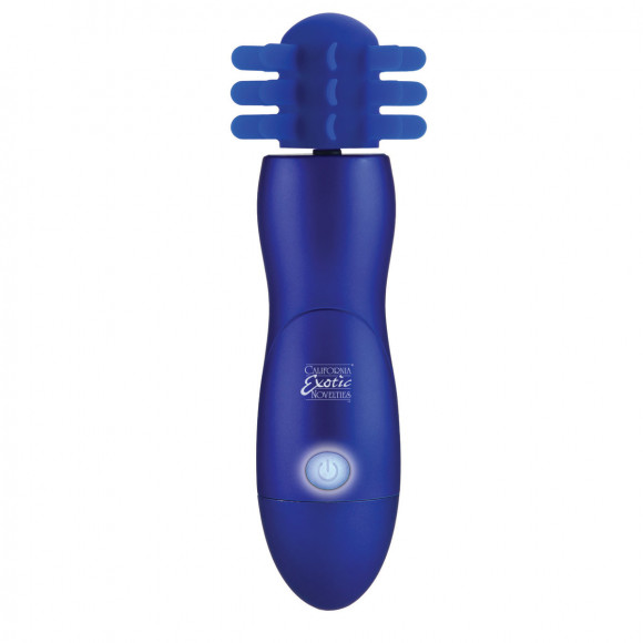 Синий вибратор Body & Soul Captivation с вращающимся наконечником Синий вибратор Body & Soul Captivation с вращающимся наконечником