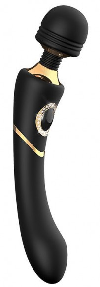 Черный жезловый вибратор MONICA - 24,1 см. Черный жезловый вибратор MONICA - 24,1 см.