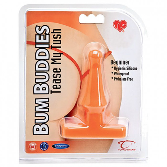 Оранжевая анальная пробка Bum Buddies Tease My Tush - 10 см. Оранжевая анальная пробка Bum Buddies Tease My Tush - 10 см.