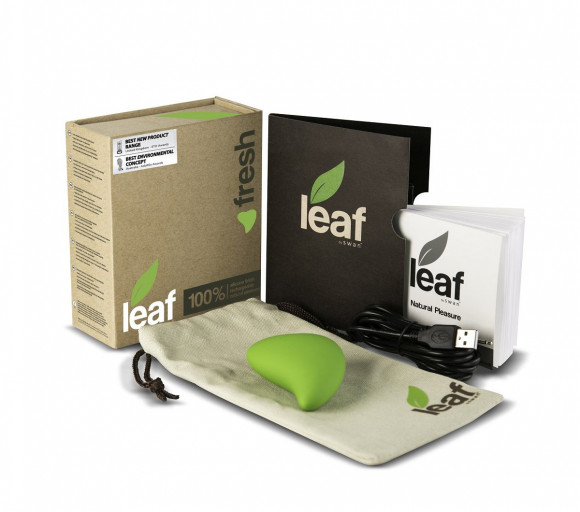 Зеленый перезаряжаемый вибромассажер Fresh by Leaf Зеленый перезаряжаемый вибромассажер Fresh by Leaf