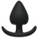 Чёрная анальная пробка Perfect Fit Plug Medium - 9 см.