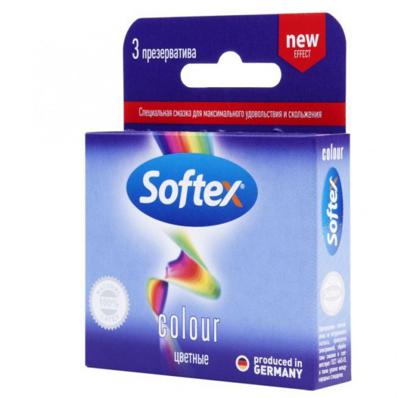 Цветные презервативы Softex Colour - 3 шт. Цветные презервативы Softex Colour - 3 шт.