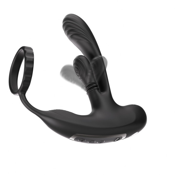 Черный инновационный масcажер простаты Hero с технологией массажа на 360 градусов Черный инновационный масcажер простаты Hero с технологией массажа на 360 градусов
